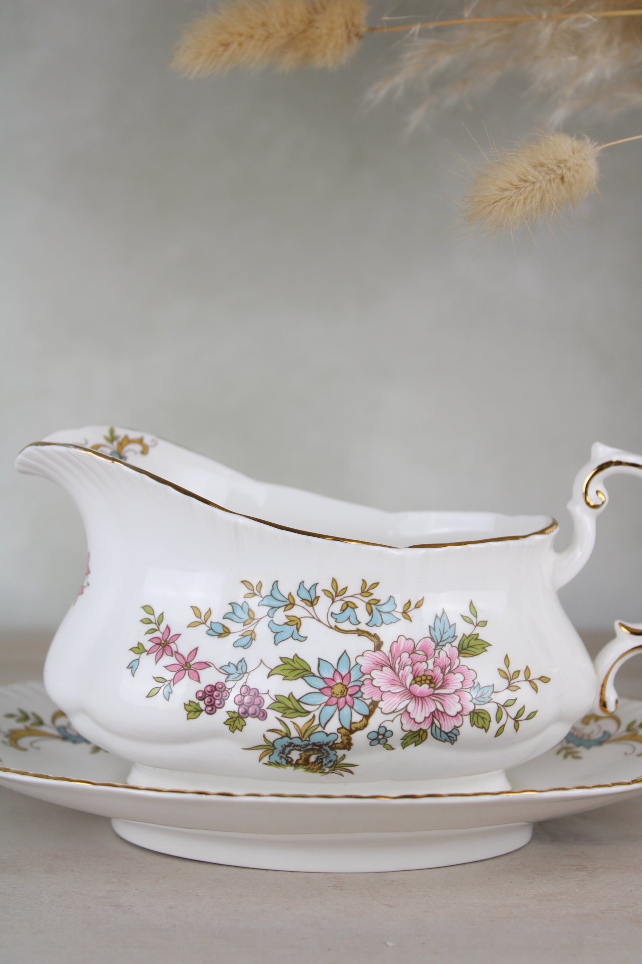 Royal Standard Mandarin Gravy Boat and Saucer
