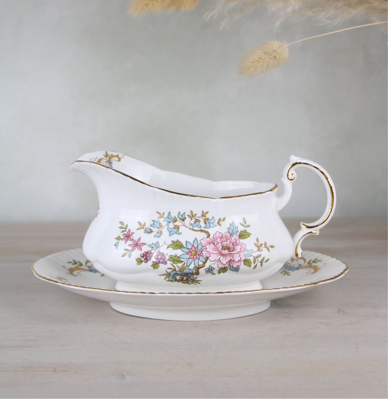 Royal Standard Mandarin Gravy Boat and Saucer