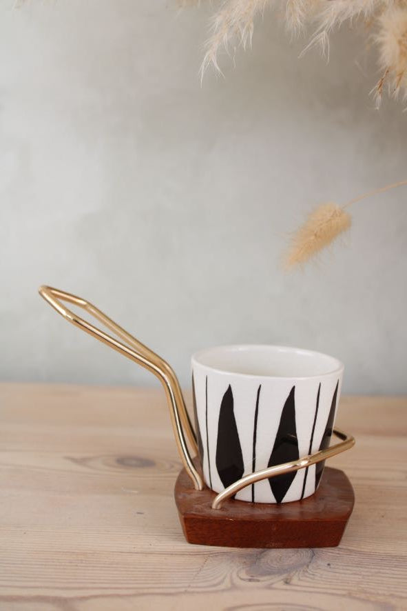 Wyncraft Mint Sauce Pot with Wood and Metal Serving Board