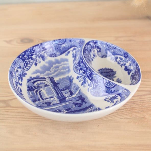 Spode Sectioned Blue and White Bowl