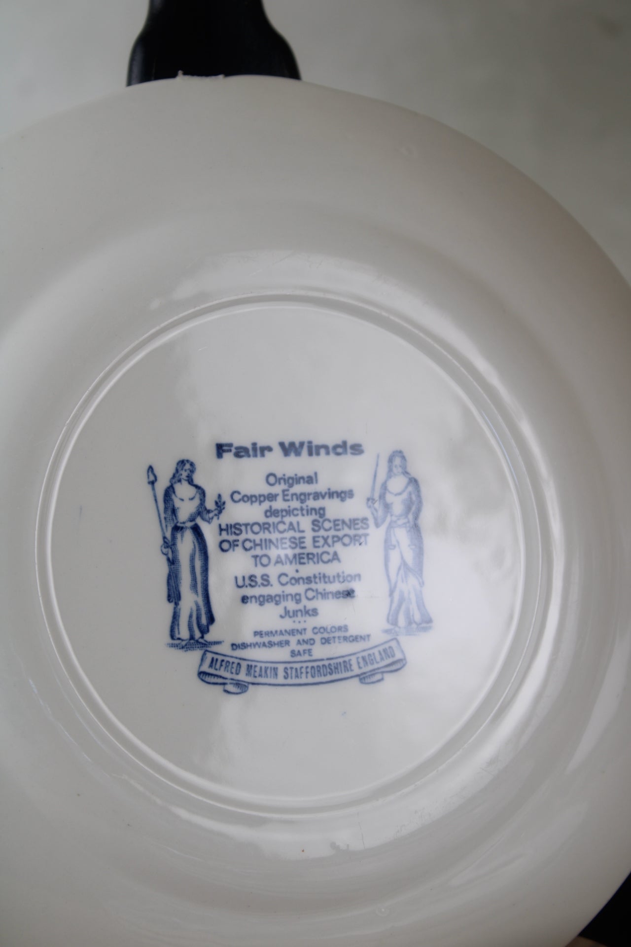 Alfred Meakin Blue and White Fair Winds Side Plates