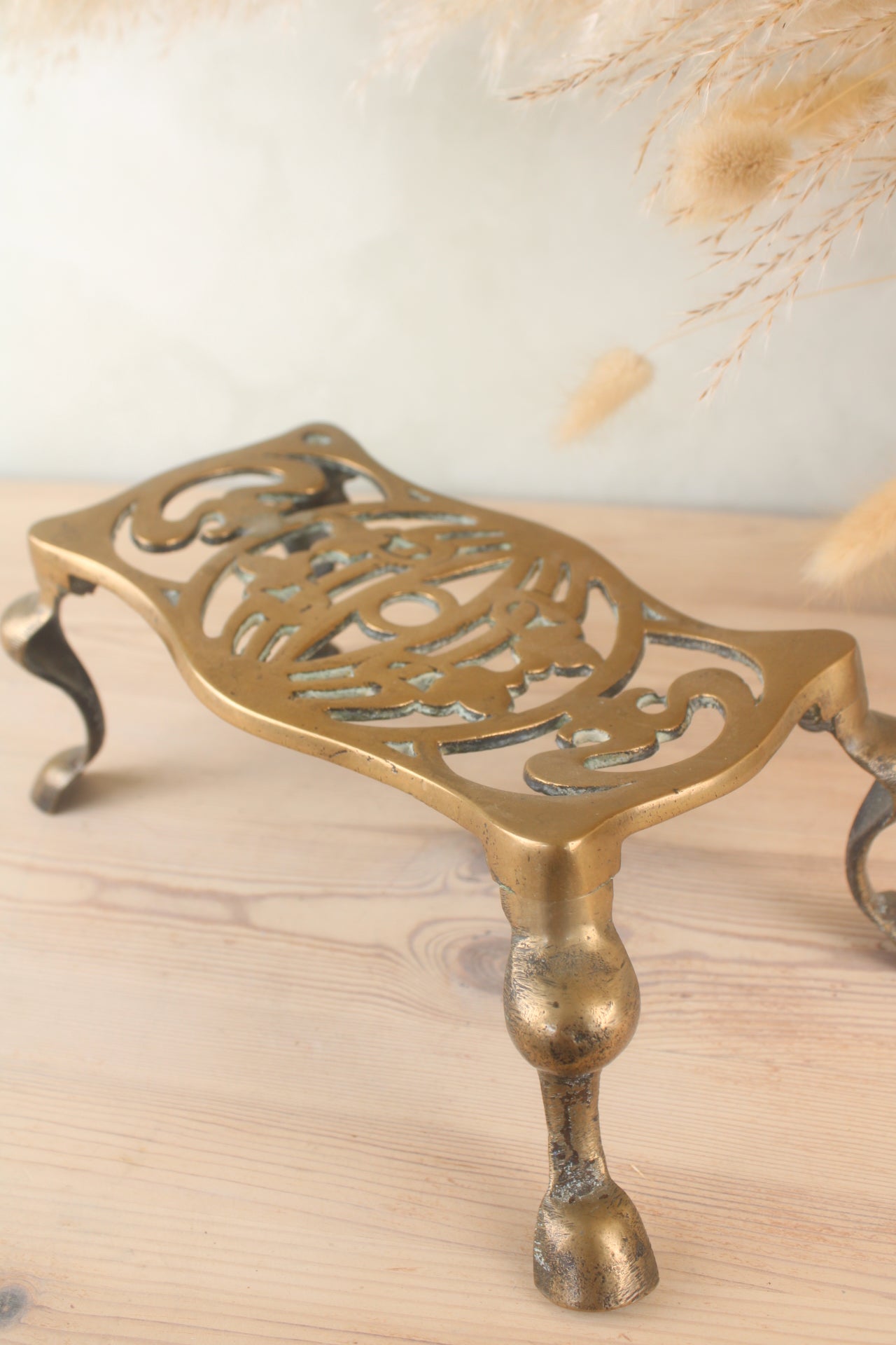 Brass Fire Stand Trivet