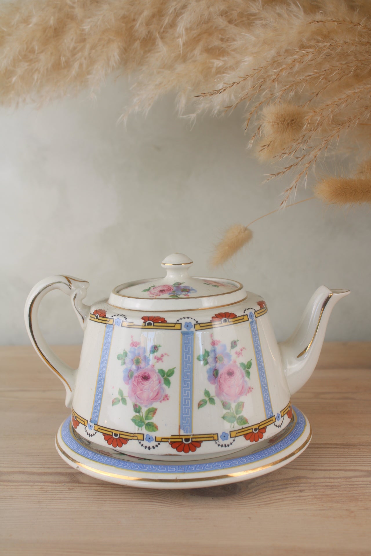 Gibbons Vintage Teapot and Plate