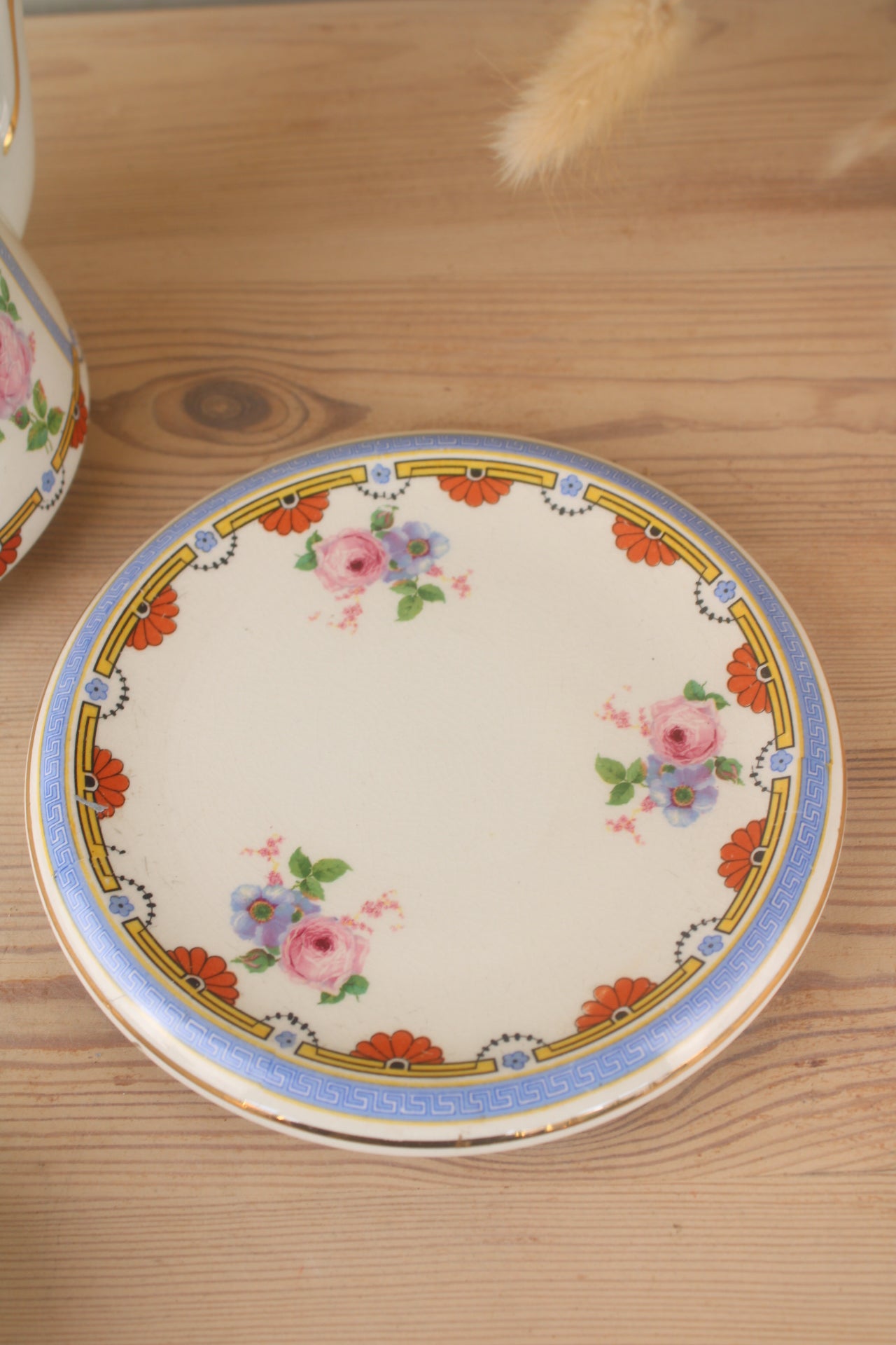 Gibbons Vintage Teapot and Plate
