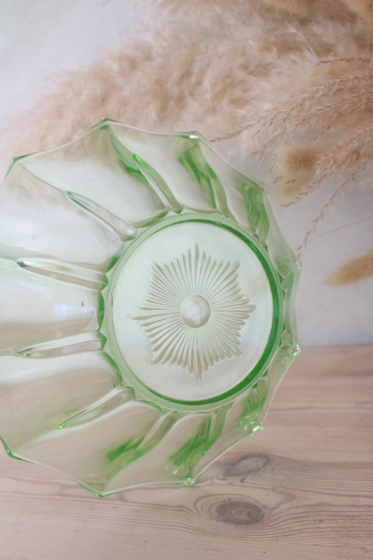 Green Glass Bowl
