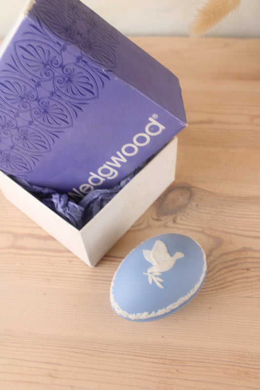 Wedgewood Blue Jasperware Egg 1977