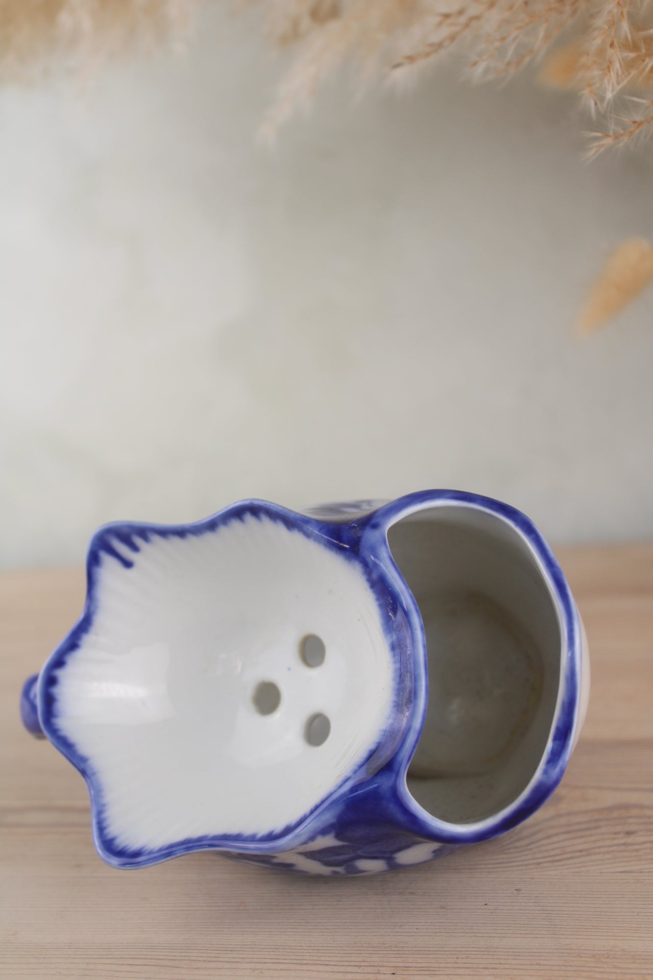 Blue and White Vintage Shaving Cup
