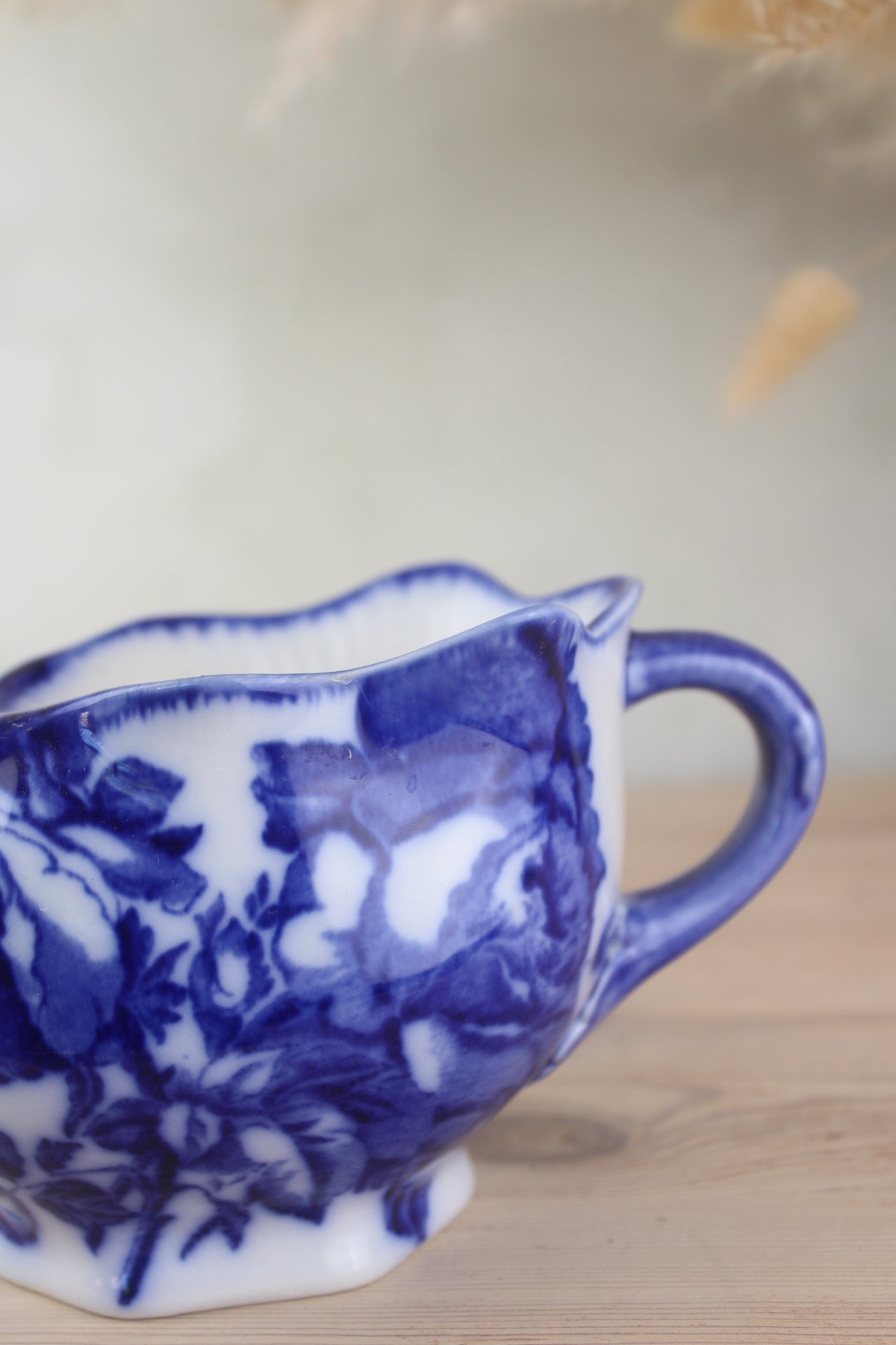 Blue and White Vintage Shaving Cup