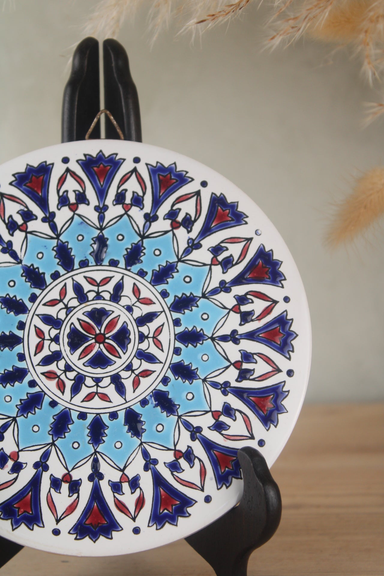 Small Blue Greek Hanging Tile