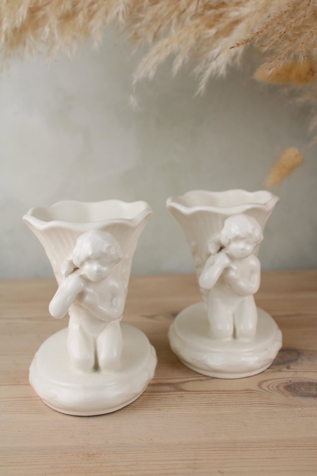 Pair of Sylvac 2683 Cherub Vases