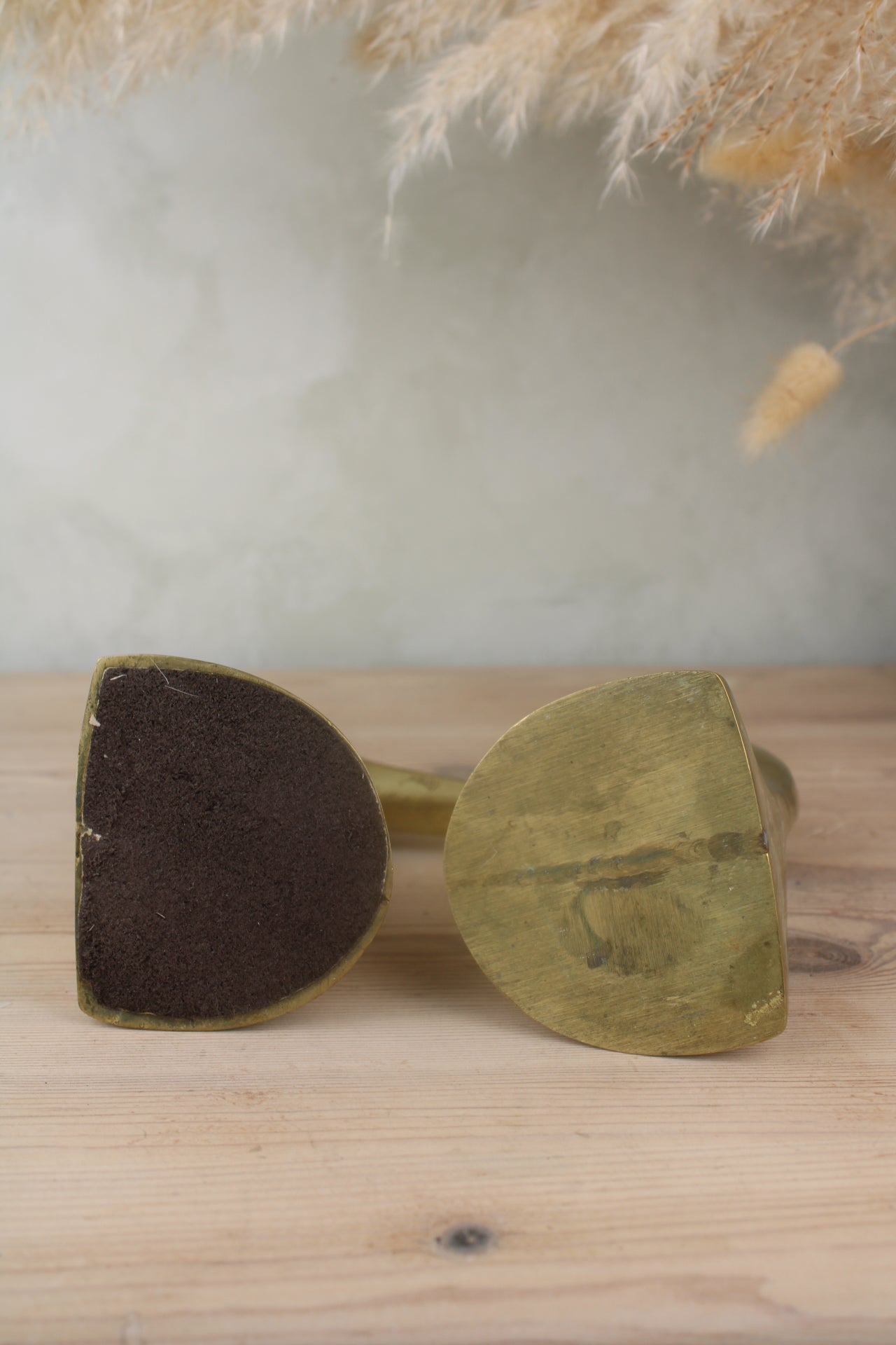 Brass Duck Head Bookends
