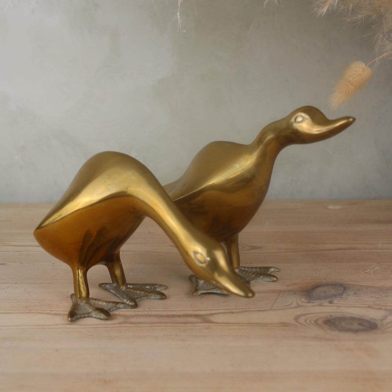 Pair of Brass Ducks