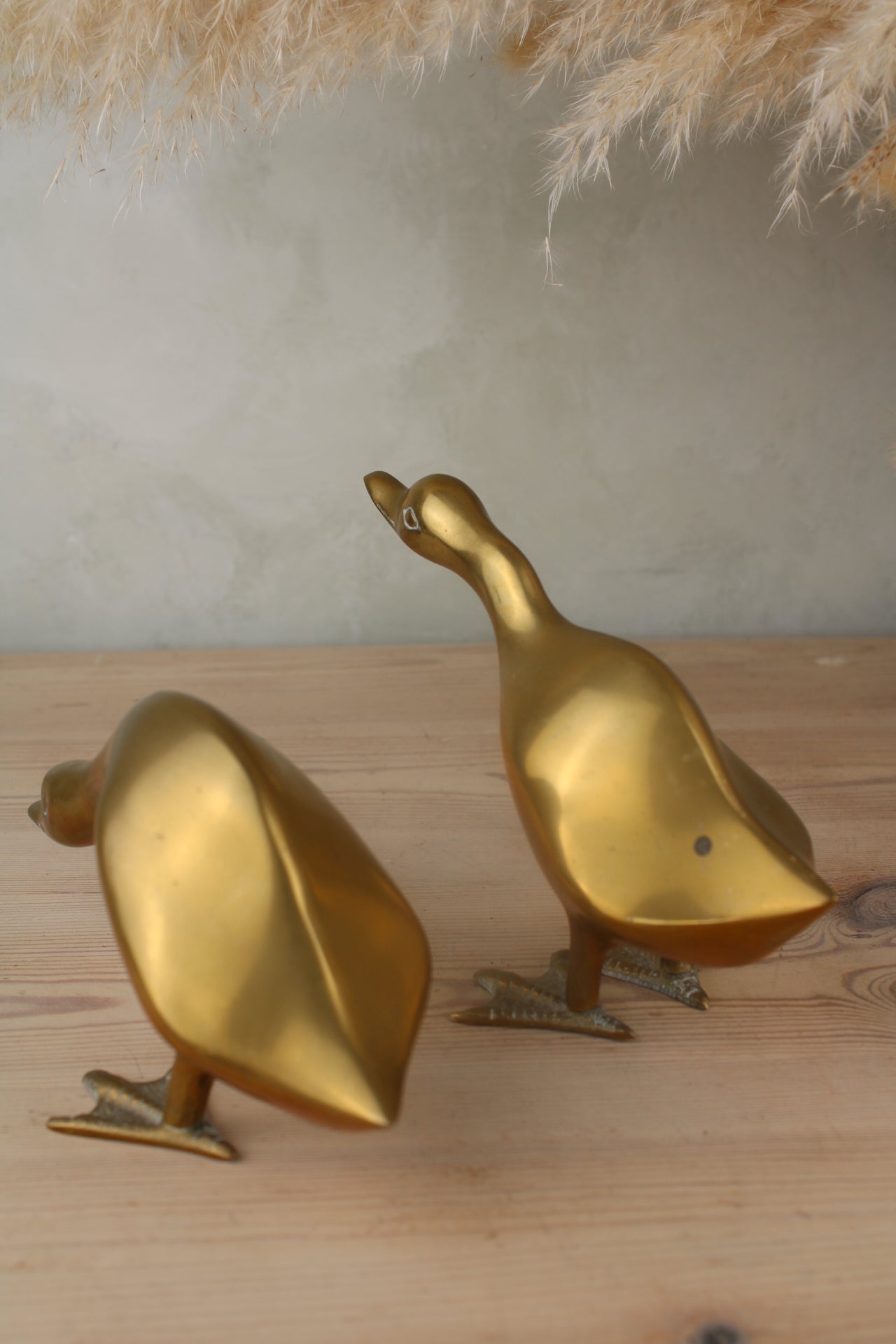 Pair of Brass Ducks