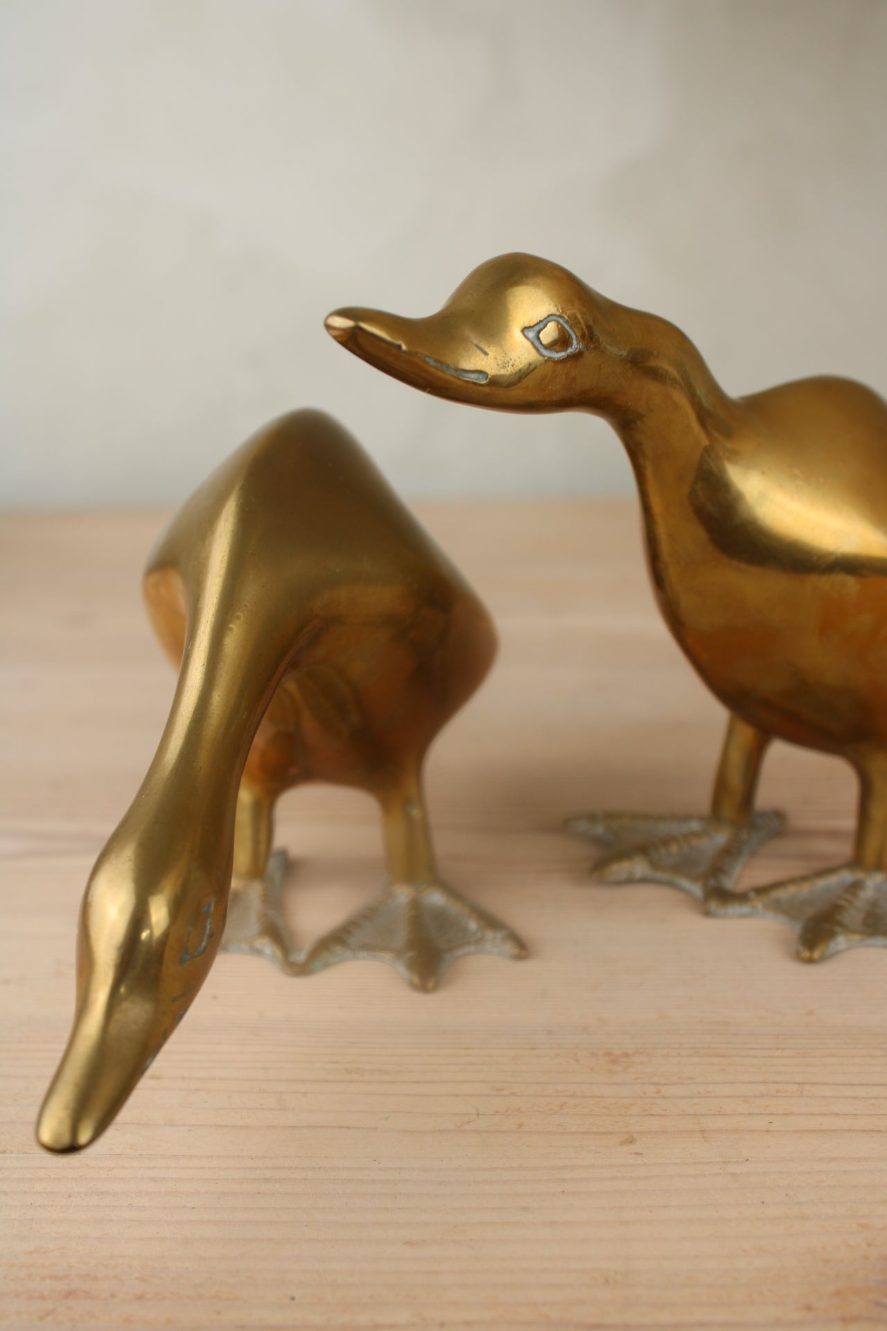 Pair of Brass Ducks
