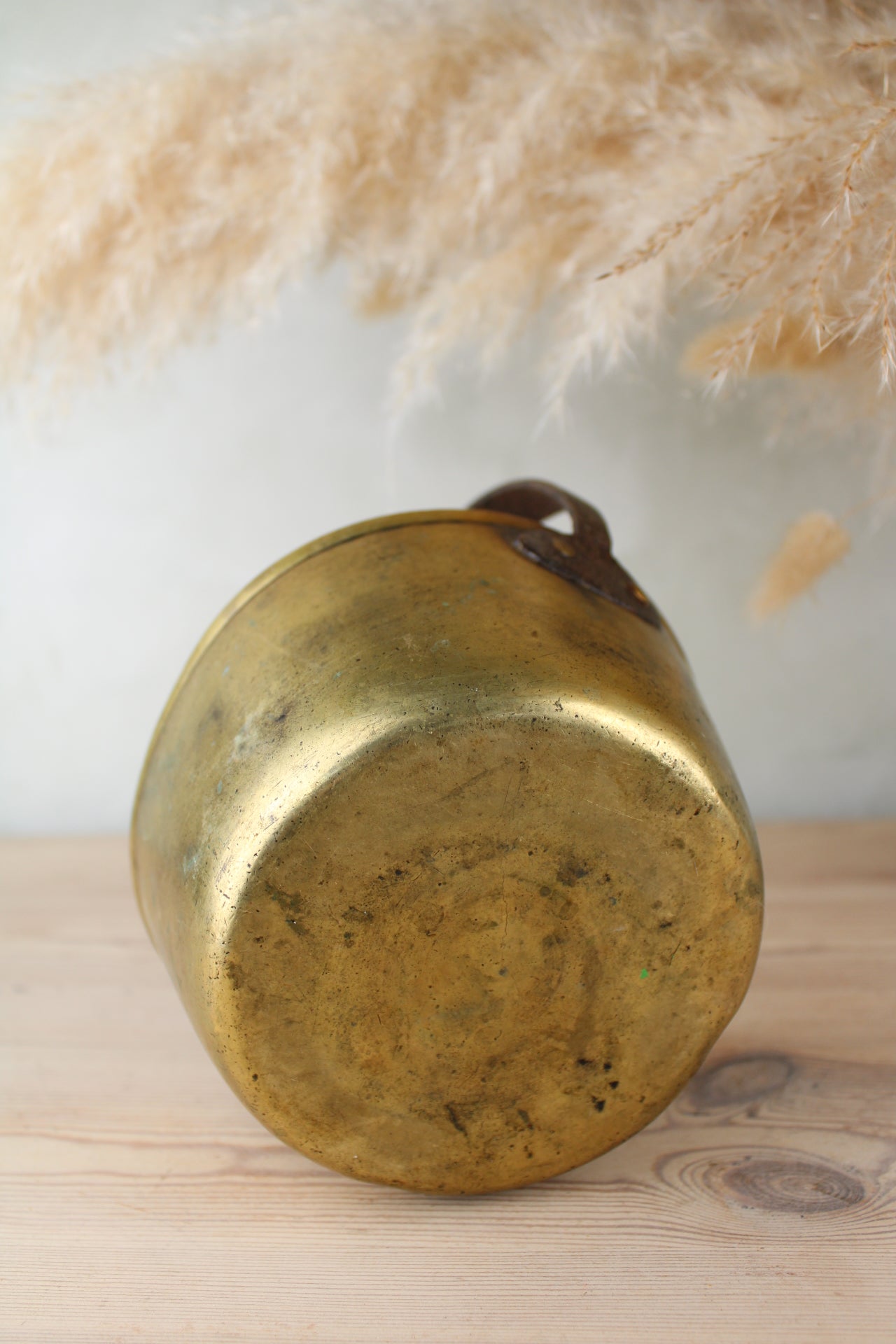 Large Brass Jam Pot