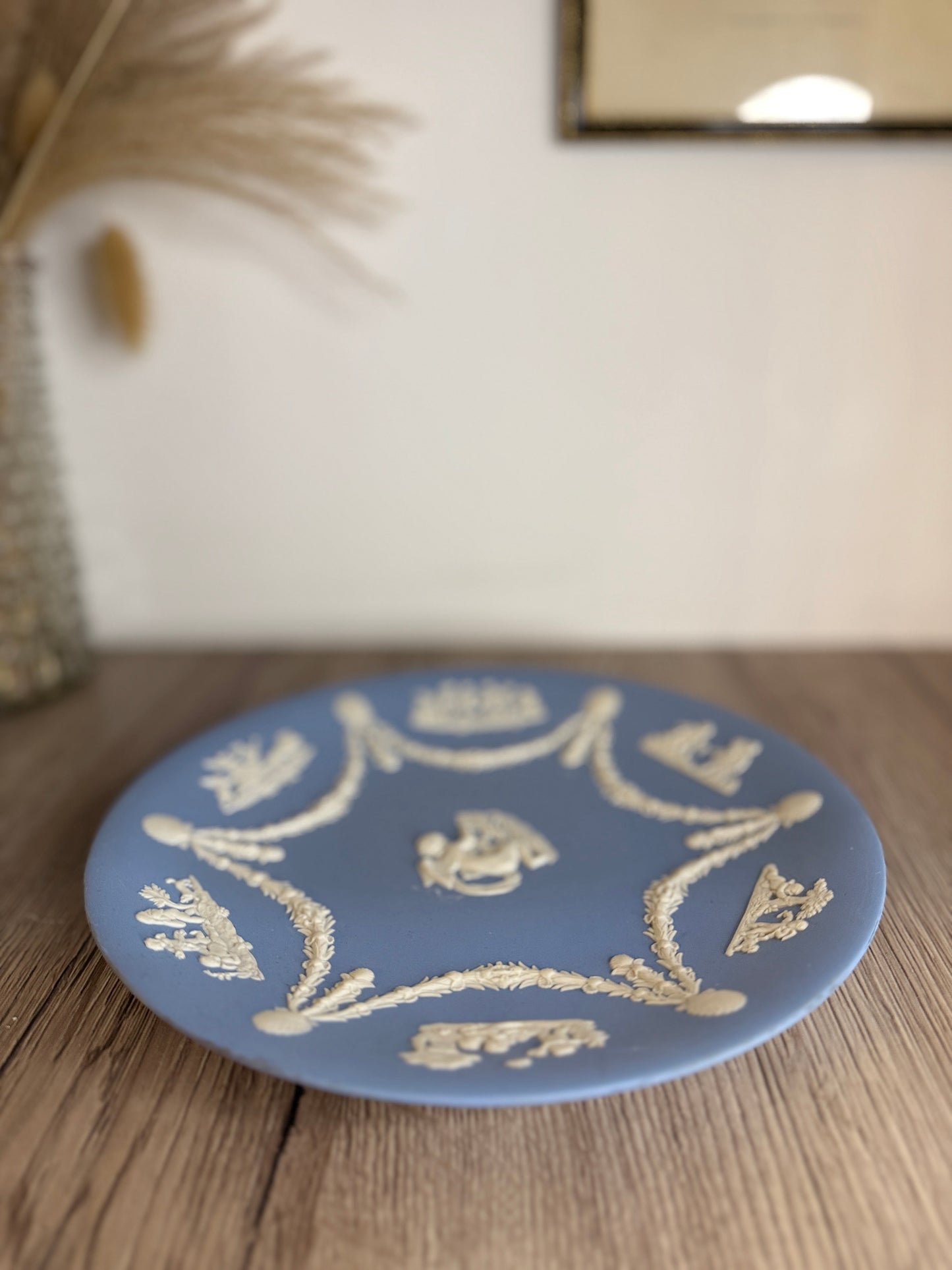 Wedgwood Blue and White Jasperware Plate