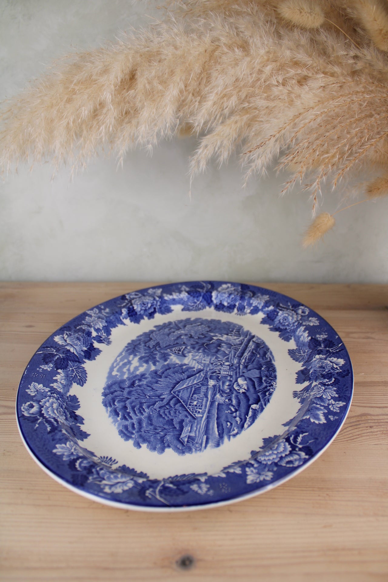 Enoch Woods Ware Blue and White Large Platter