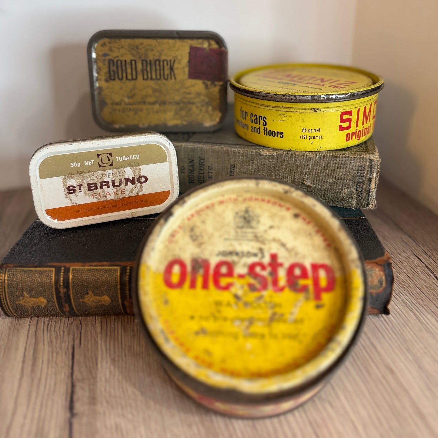 Set of Vintage Storage Tins