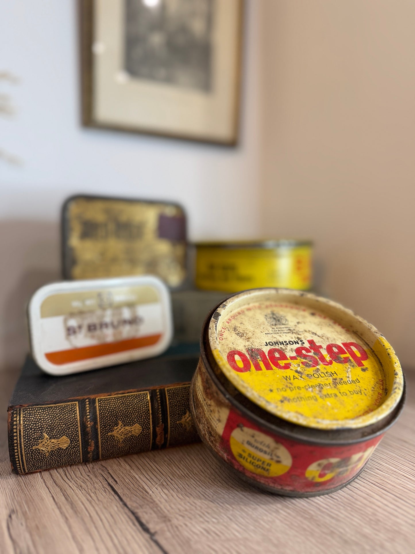 Set of Vintage Storage Tins