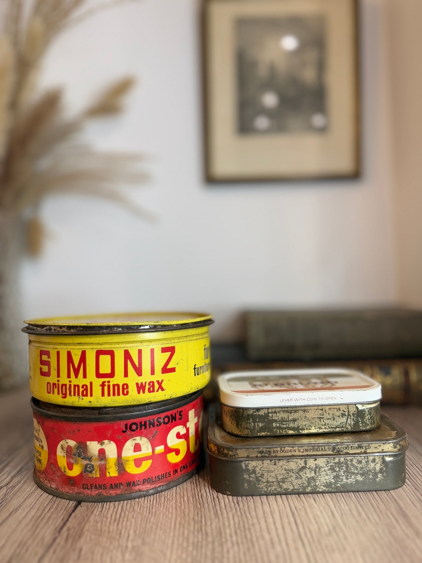 Set of Vintage Storage Tins