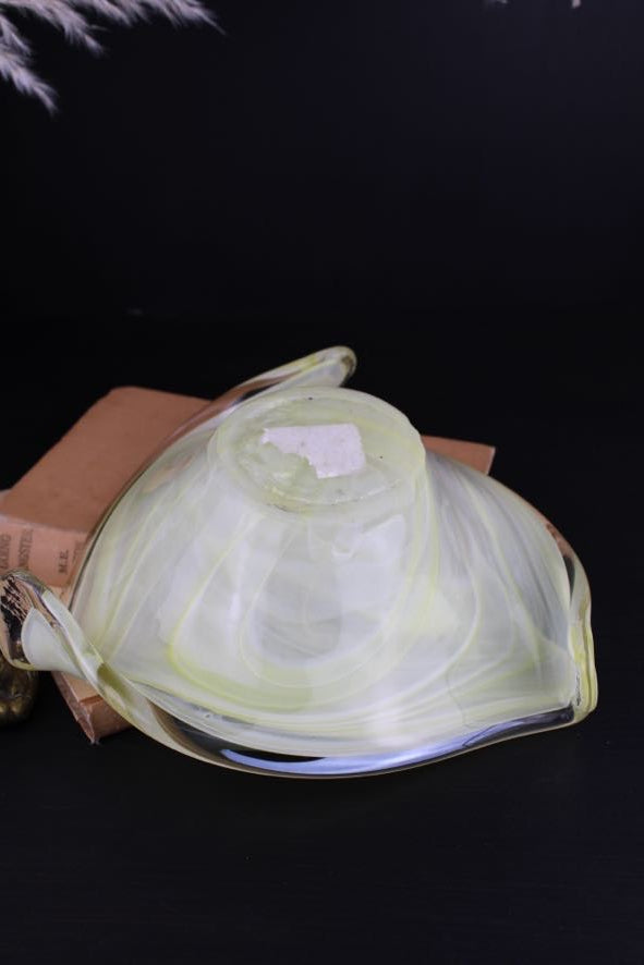 Merino Glass Chartreuse Bowl