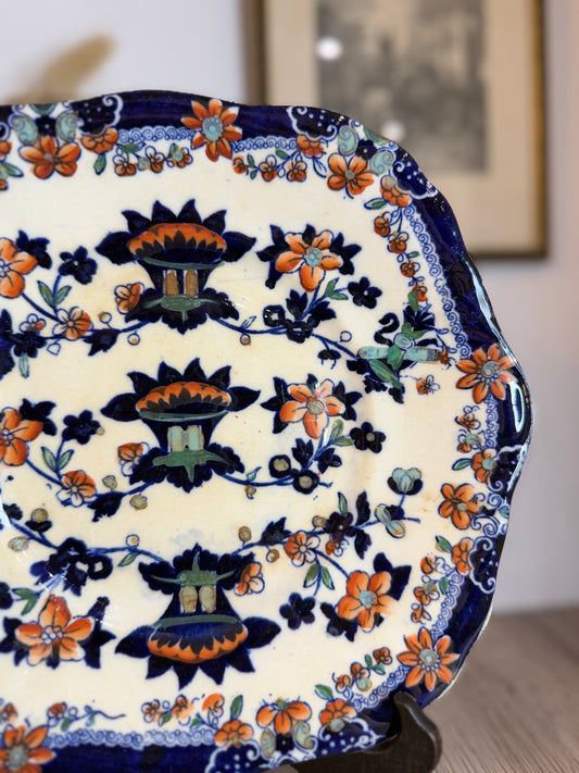 Antique Hibbert and Boughey Bread and Butter Platter