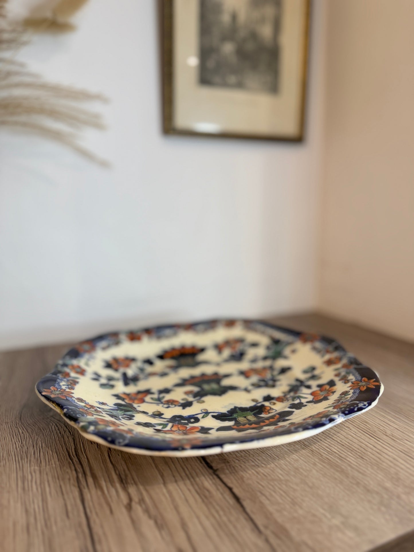 Antique Hibbert and Boughey Bread and Butter Platter