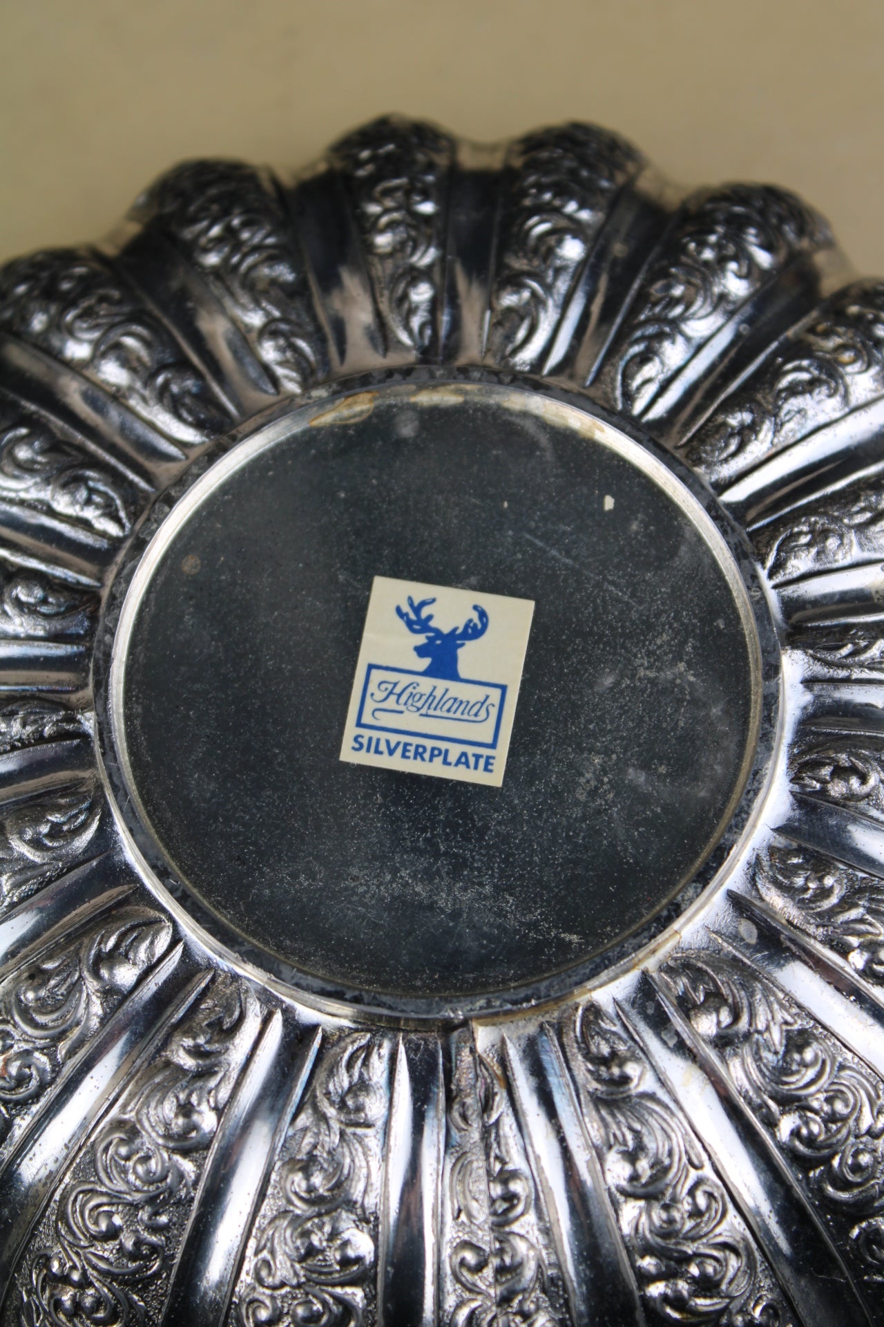 Vintage Highlands Silverplate Pumpkin pot