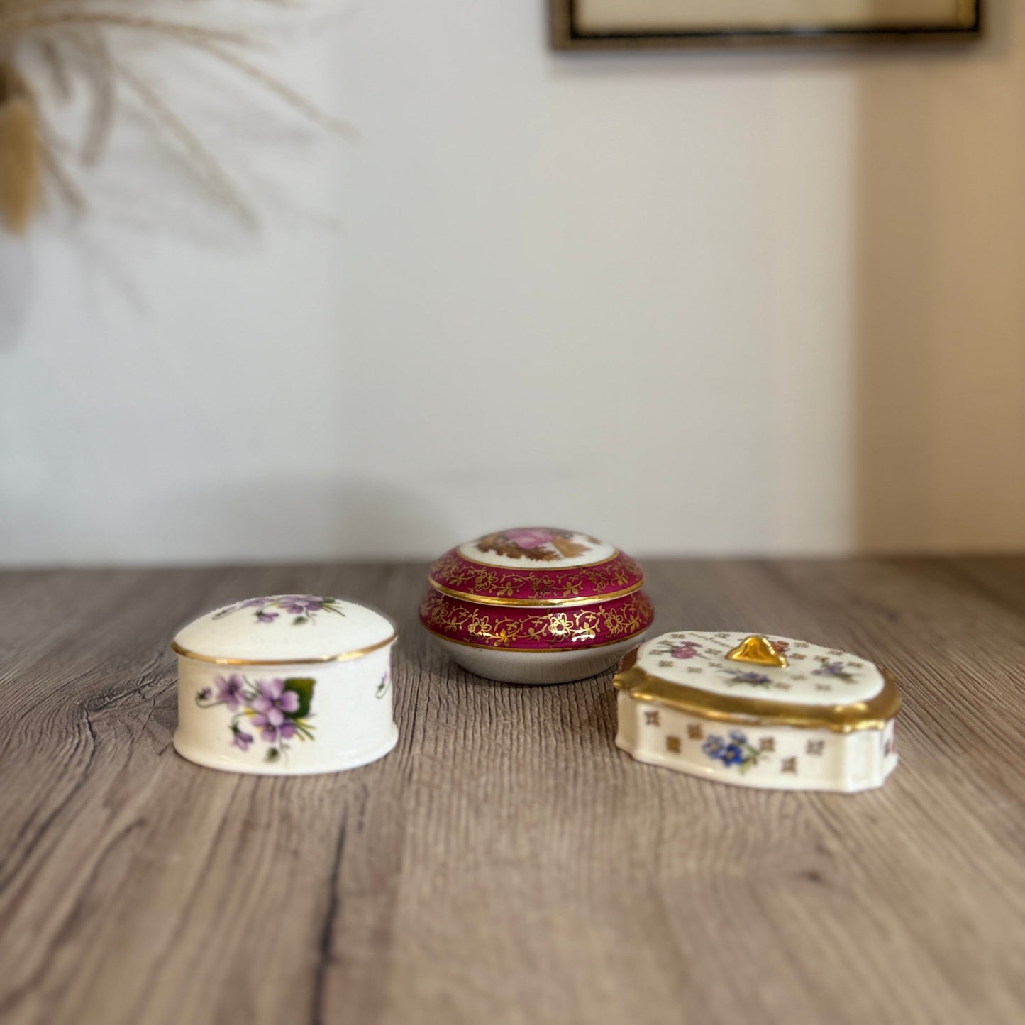 Set of 3 Vintage Trinket Boxes