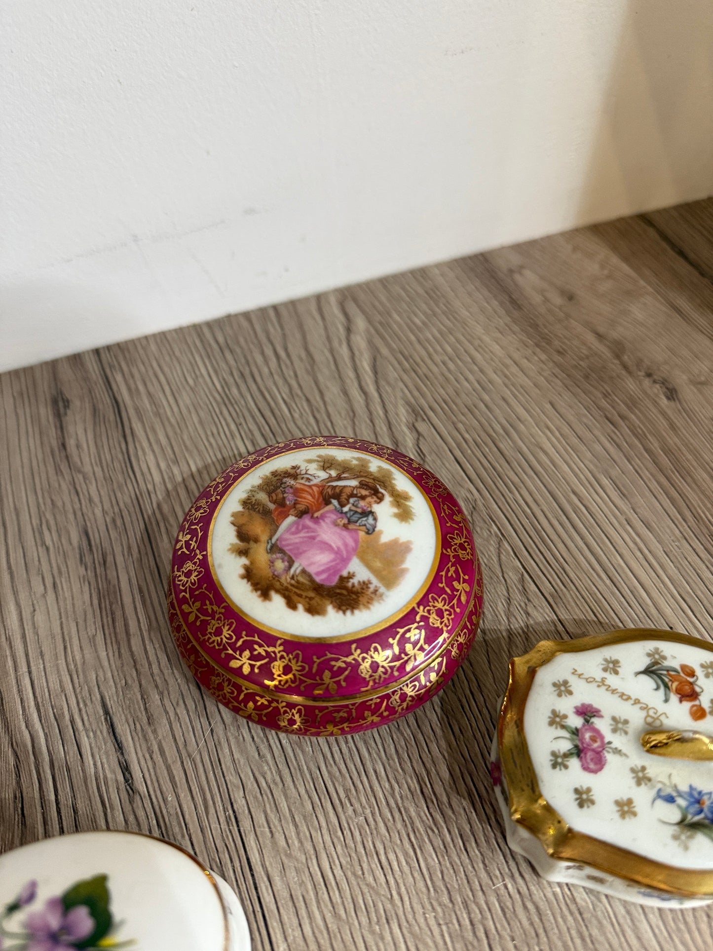 Set of 3 Vintage Trinket Boxes