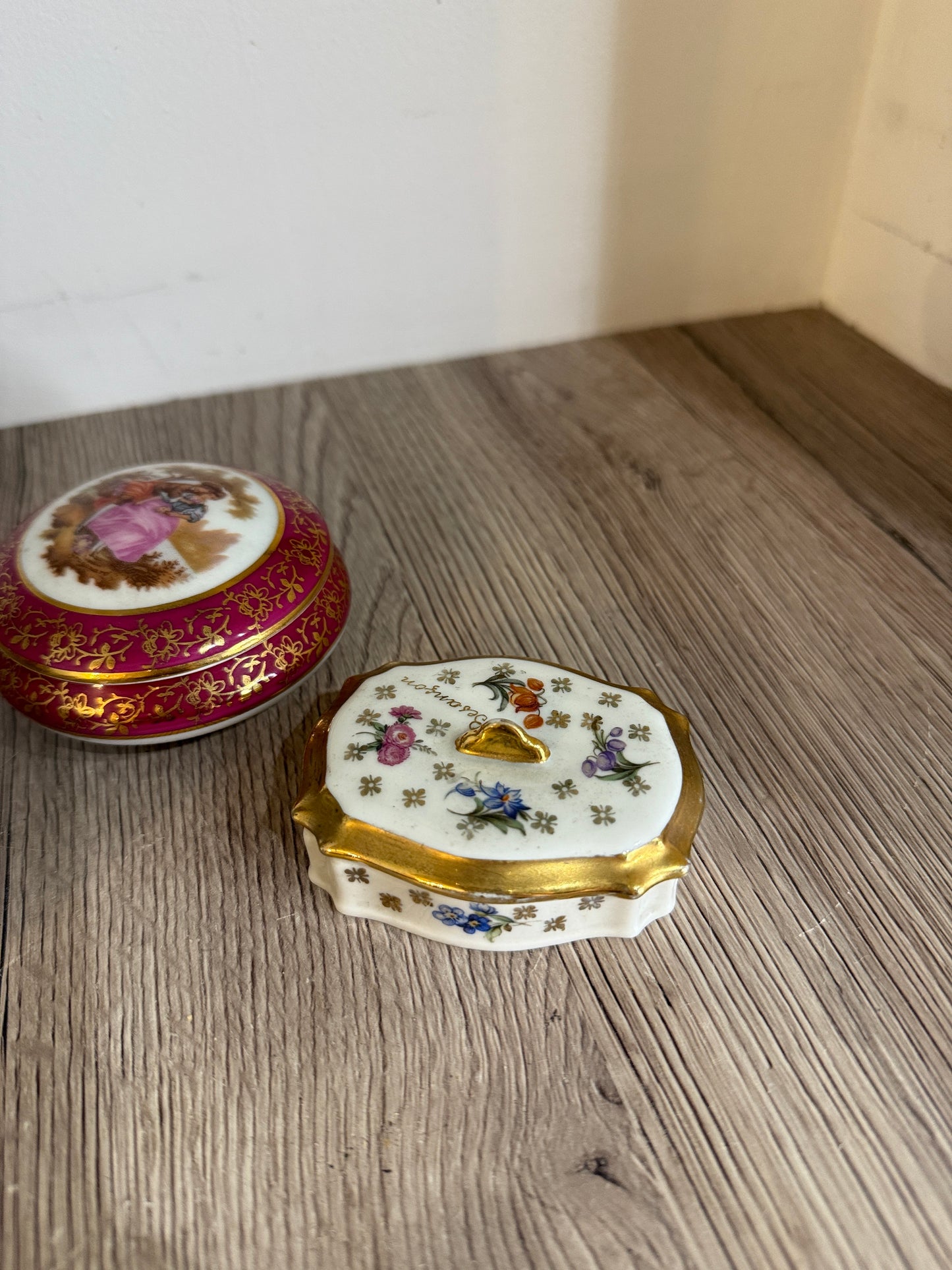 Set of 3 Vintage Trinket Boxes