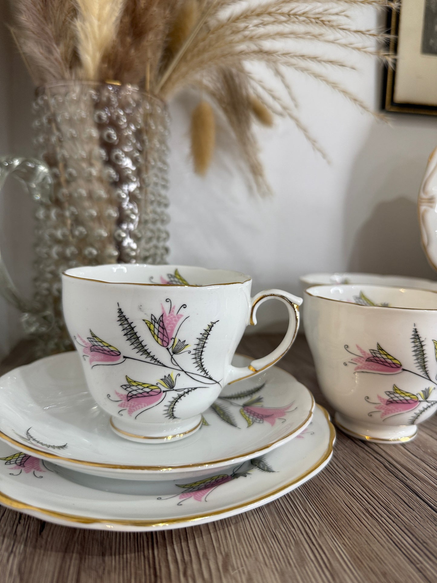 Duchess Vintage Tea Set with 2 Teacup Trios