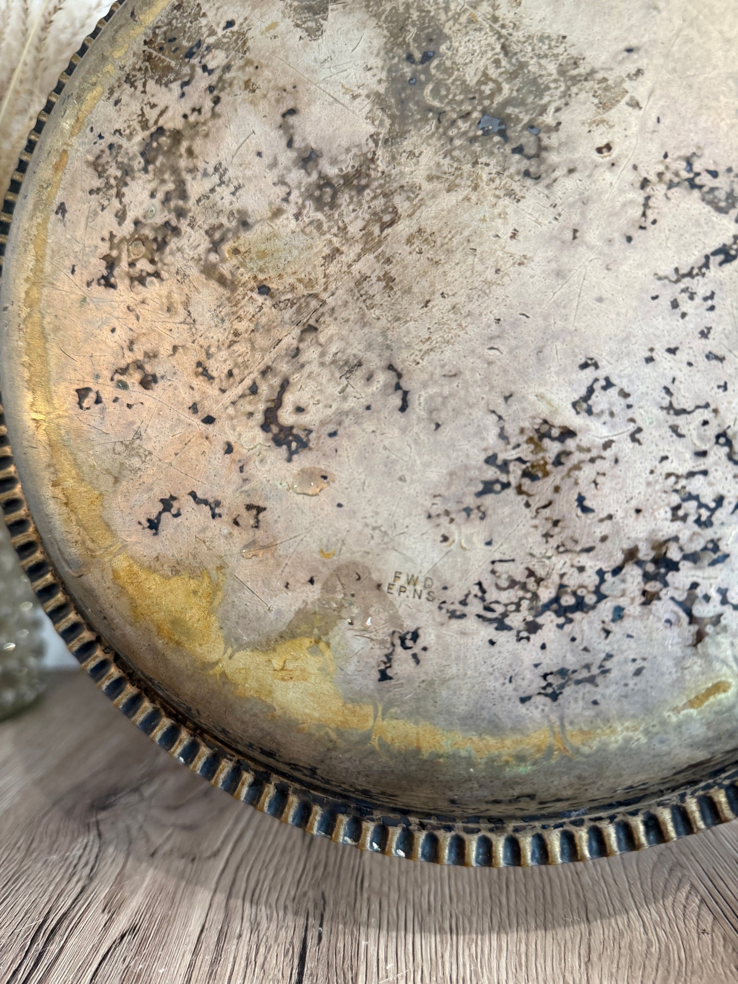 Antique Metal Sport Trophy Plate Awarded in 1896