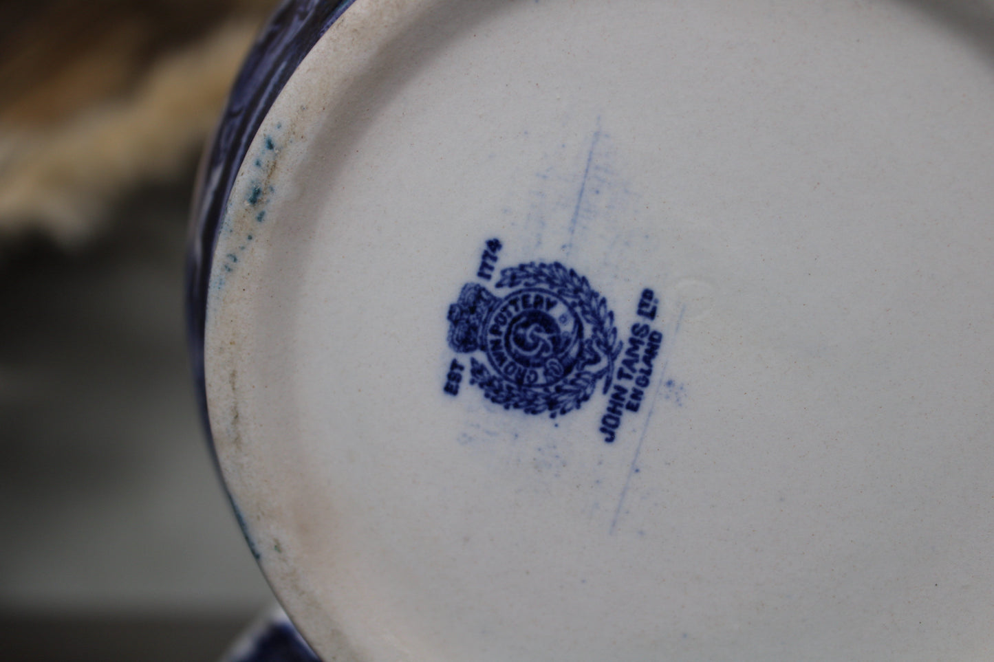 John Tams Blue and White Jug