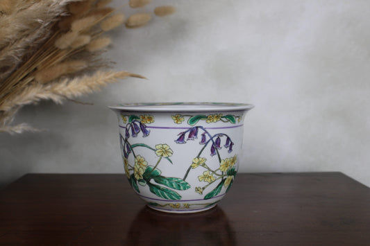 Linturn Trading Vintage Floral Plant Pot