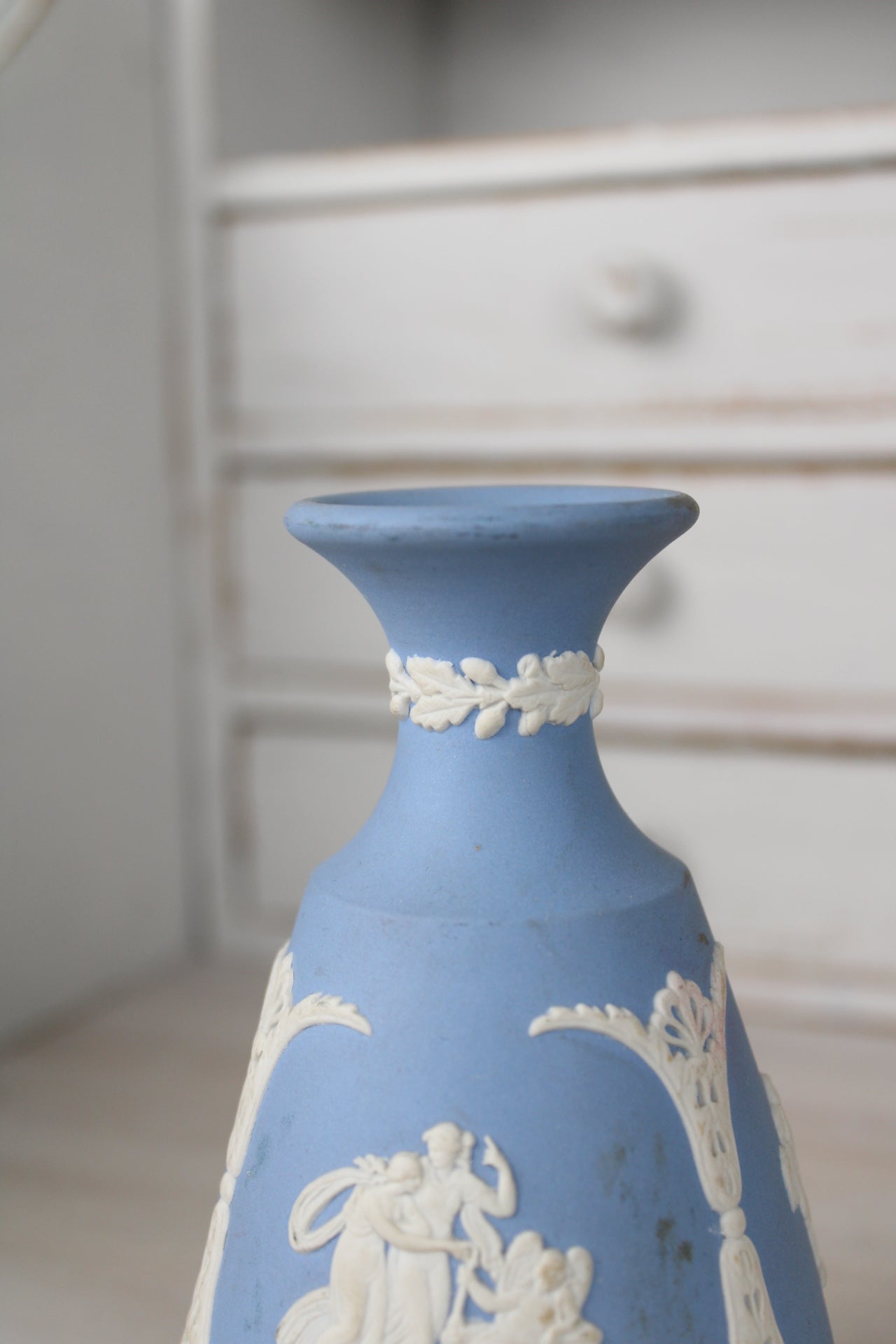 Wedgwood Jasperware Vintage Vase in Blue