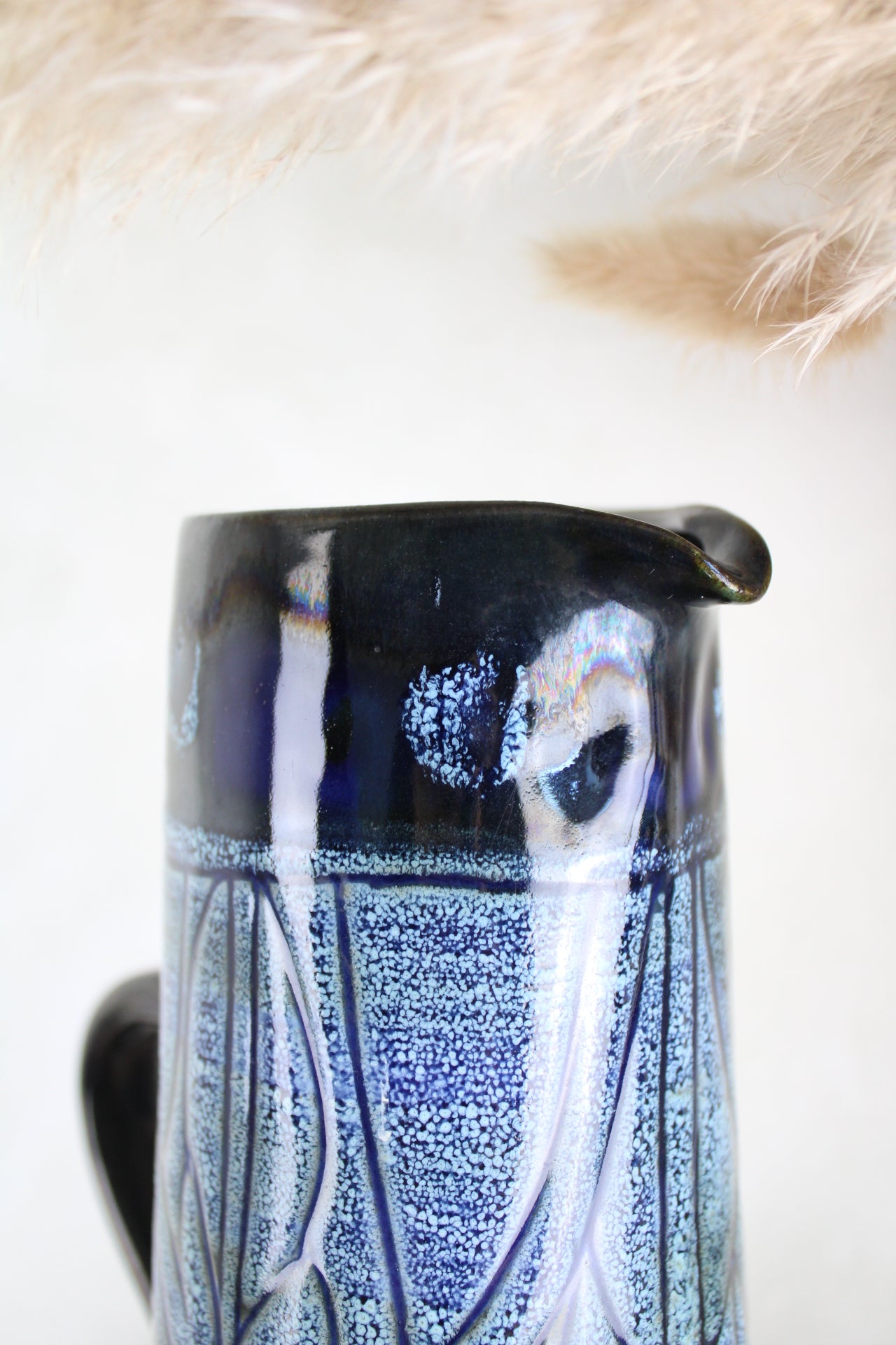 1970s Newlyn Pottery Everidge Stevens Medallion Jug