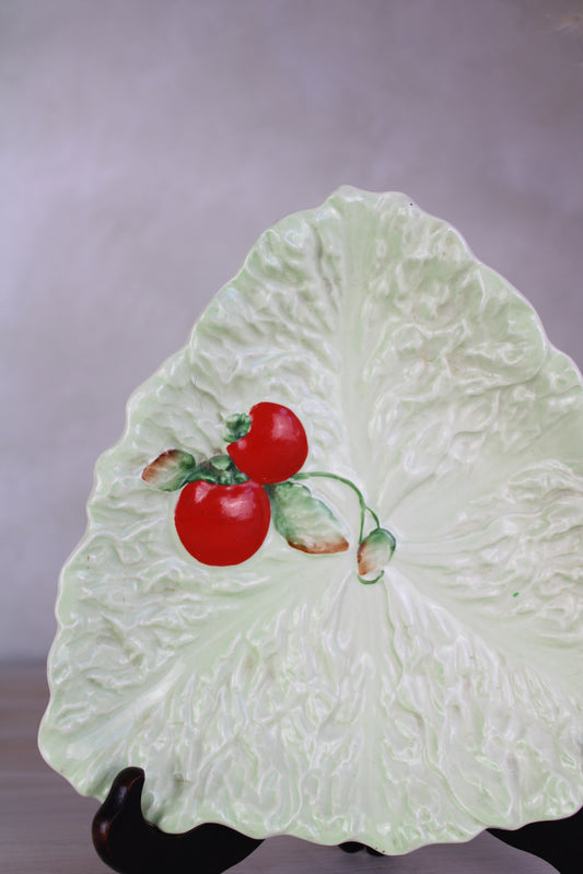 Carlton Ware Lettuce Ware Triangle Plate