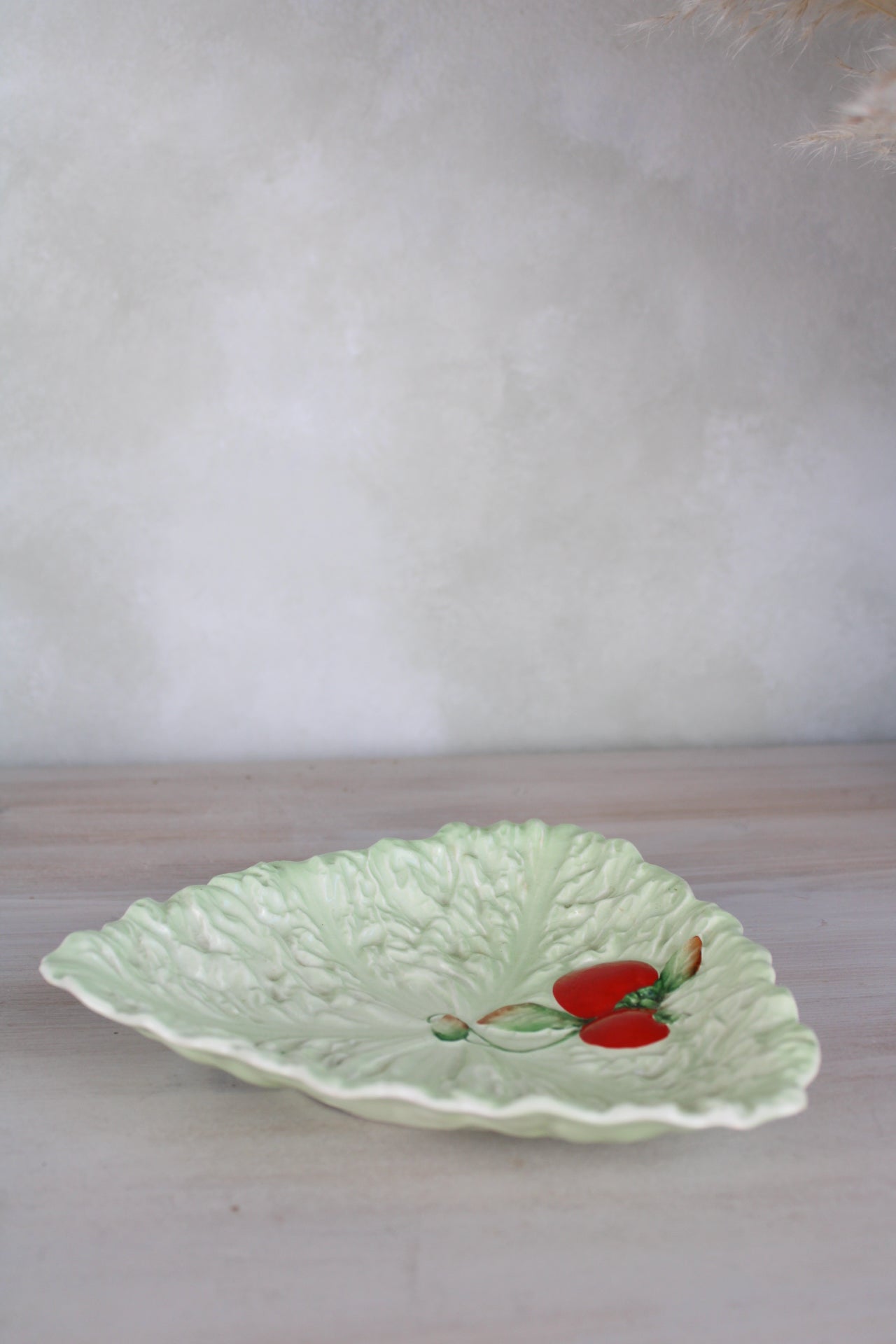 Carlton Ware Lettuce Ware Triangle Plate