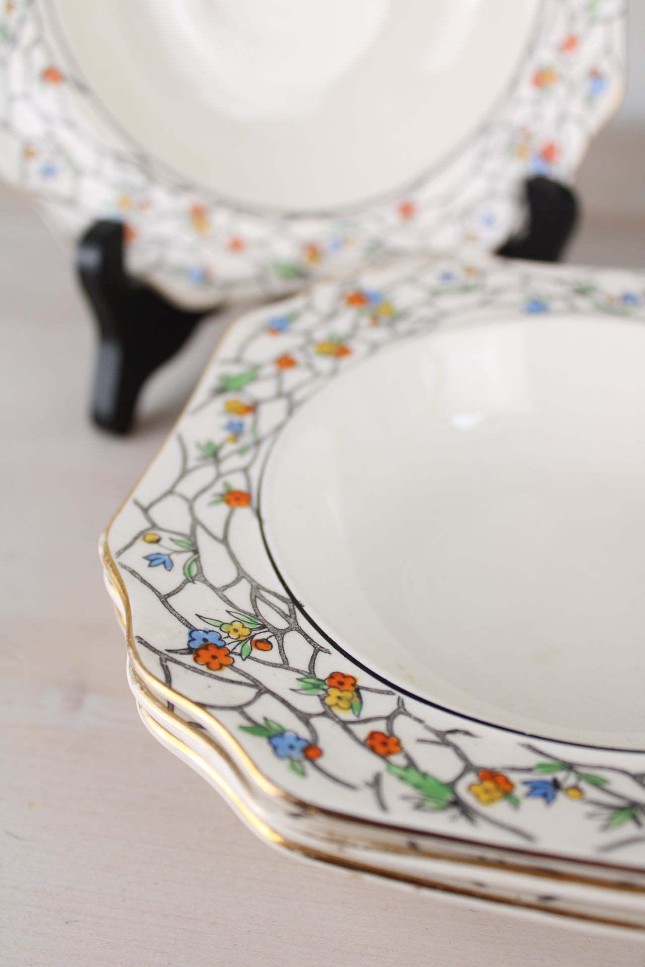 Set of 4 Devon Ware Fielding's Retro Dessert Bowls