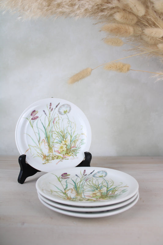 Set of 4 Pillivuyt France Vintage Side Plates