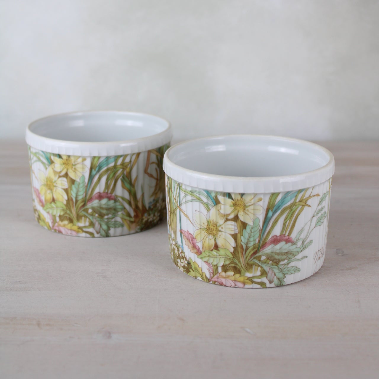 Pair of Pillivuyt France Large Ramekins