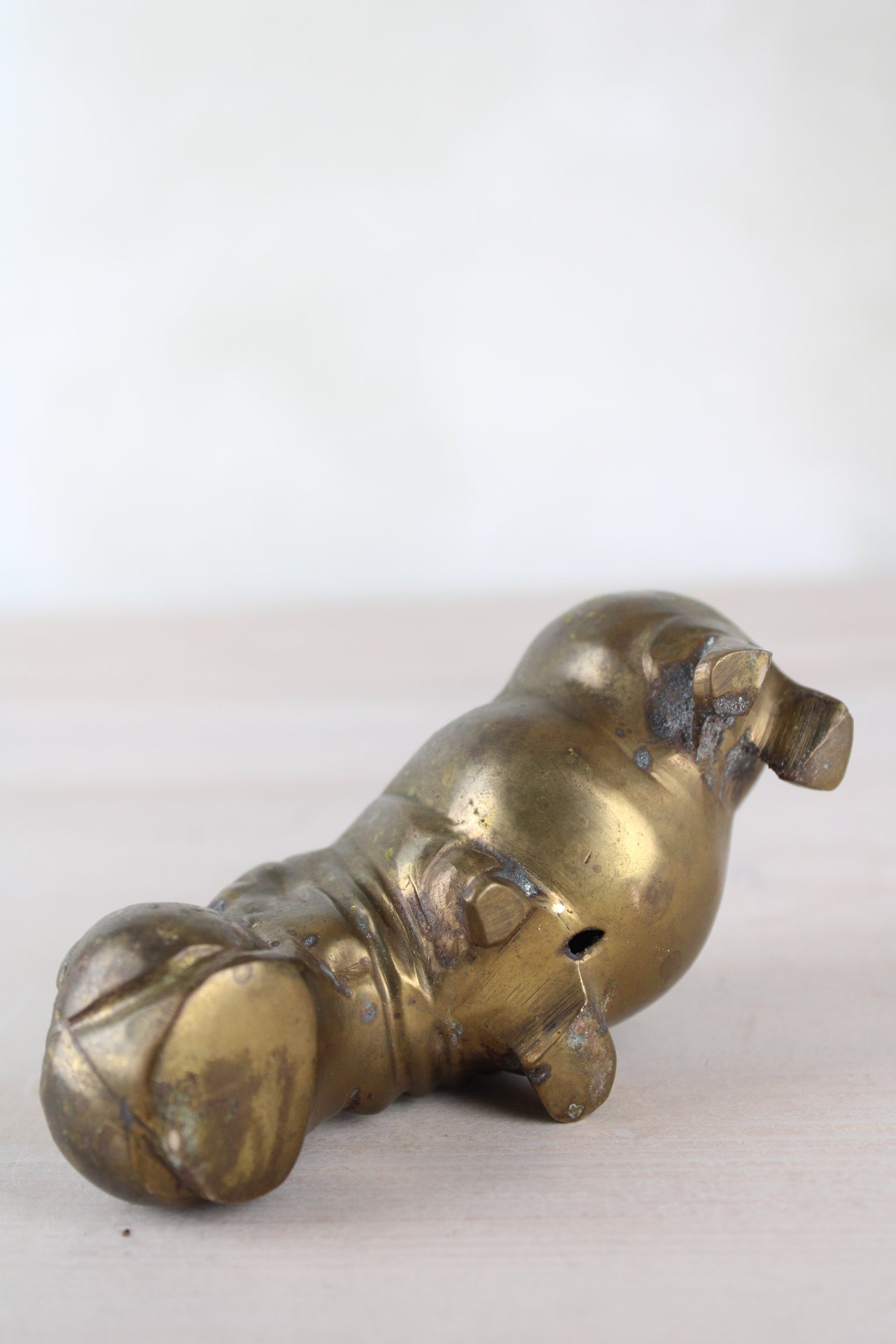 Brass Hippo Figurine