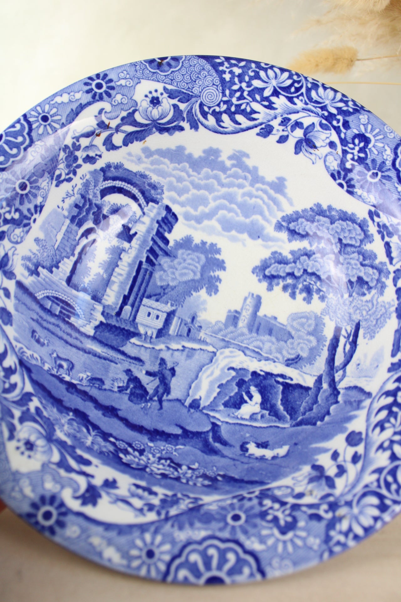 Spode blue and White Serving Bowl