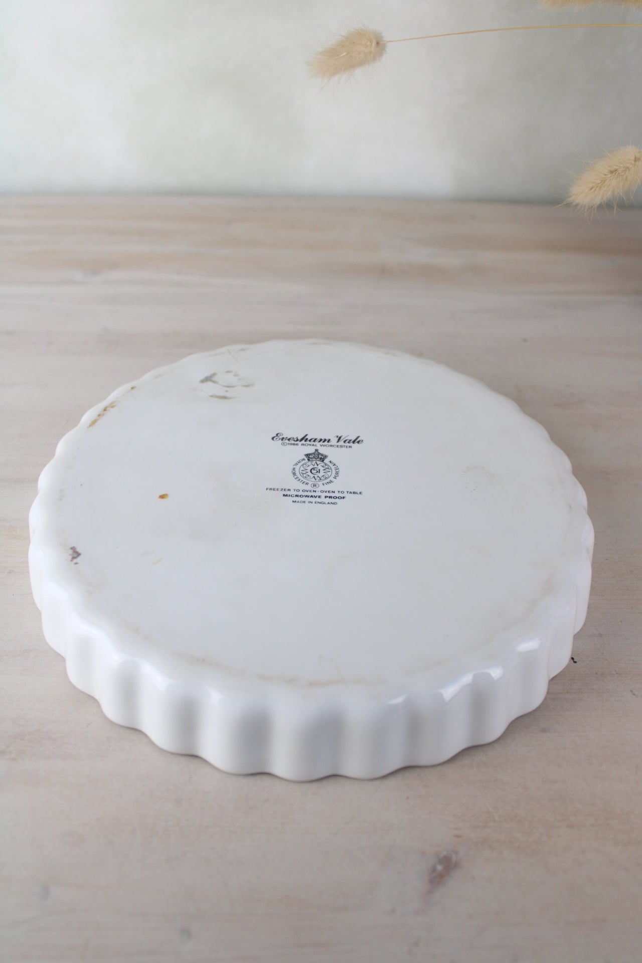 Royal Worcester Evesham Flan Quiche Dish
