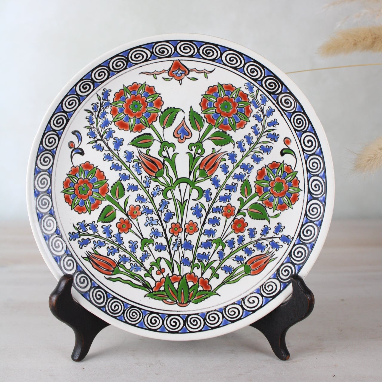 Small Greek Floral Hanging Plate