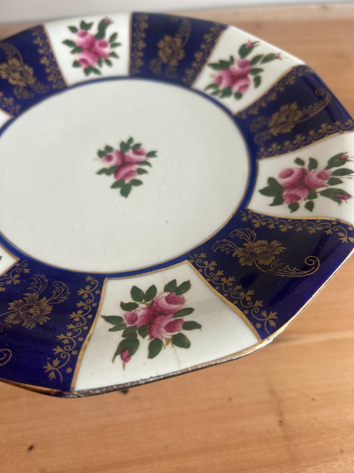 Striped Wedgewood Vintage Cake Stand