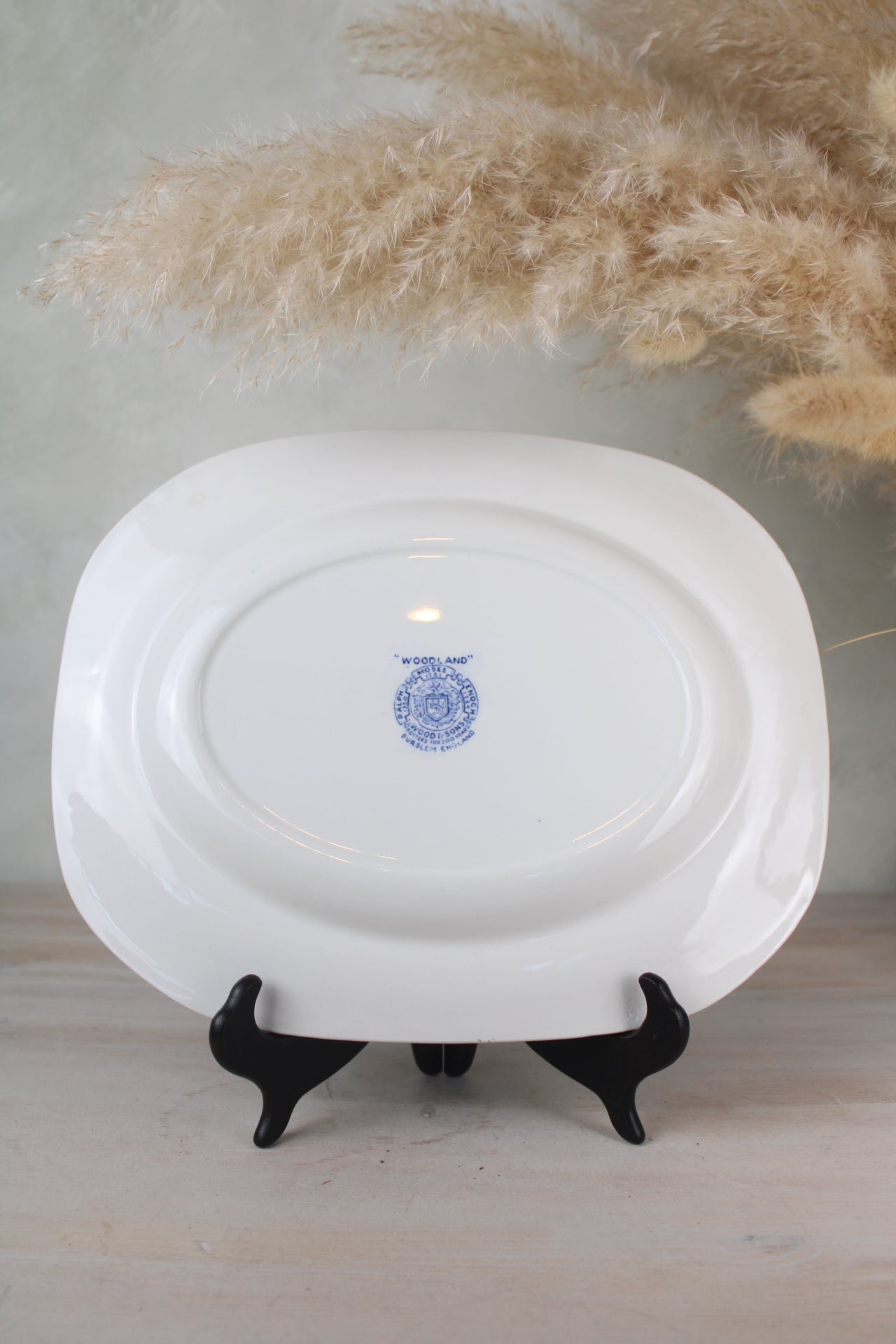 Burslem Woods & Sons Woodland Blue and White Small Platter