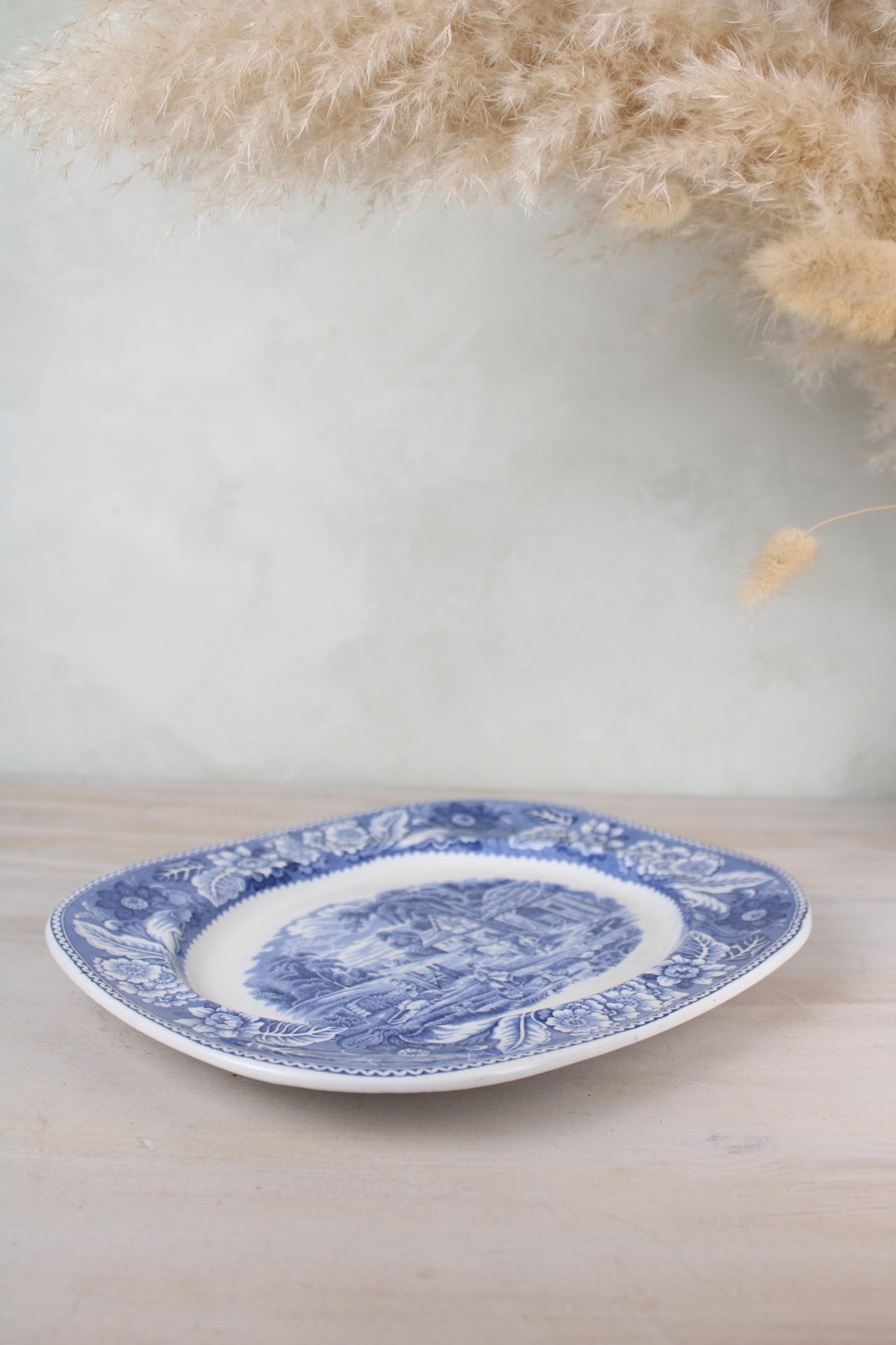 Burslem Woods & Sons Woodland Blue and White Small Platter