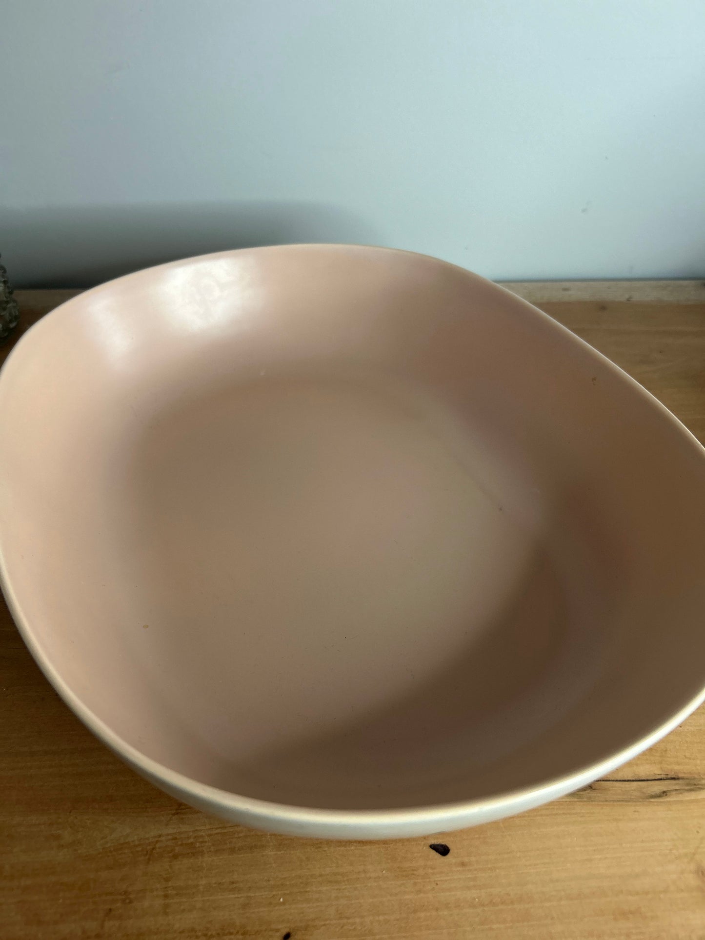 Poole Pink and Grey Two Tone Serving Bowl
